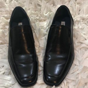Steve Madden Black Leather Dress Loafers
